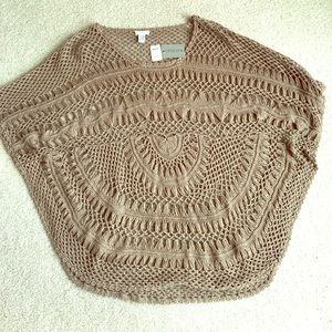 CHICOS CROCHET PONCHO